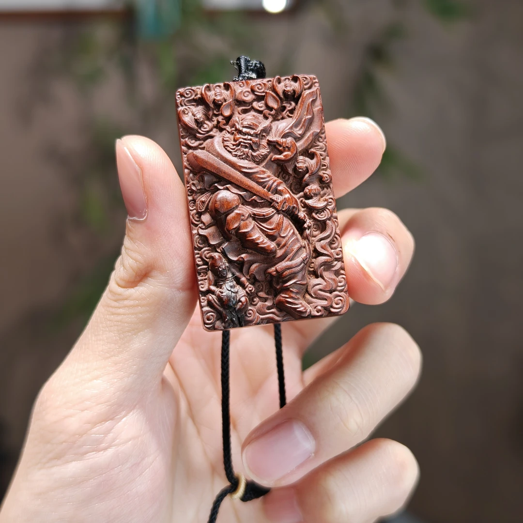 锄奸扶正钟馗原木牌
