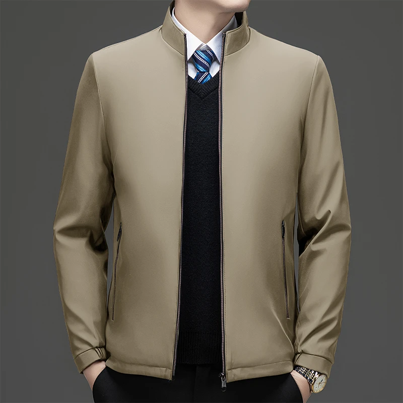 恩斯弗克2025新款立领净版男士修身时尚夹克外套8507
