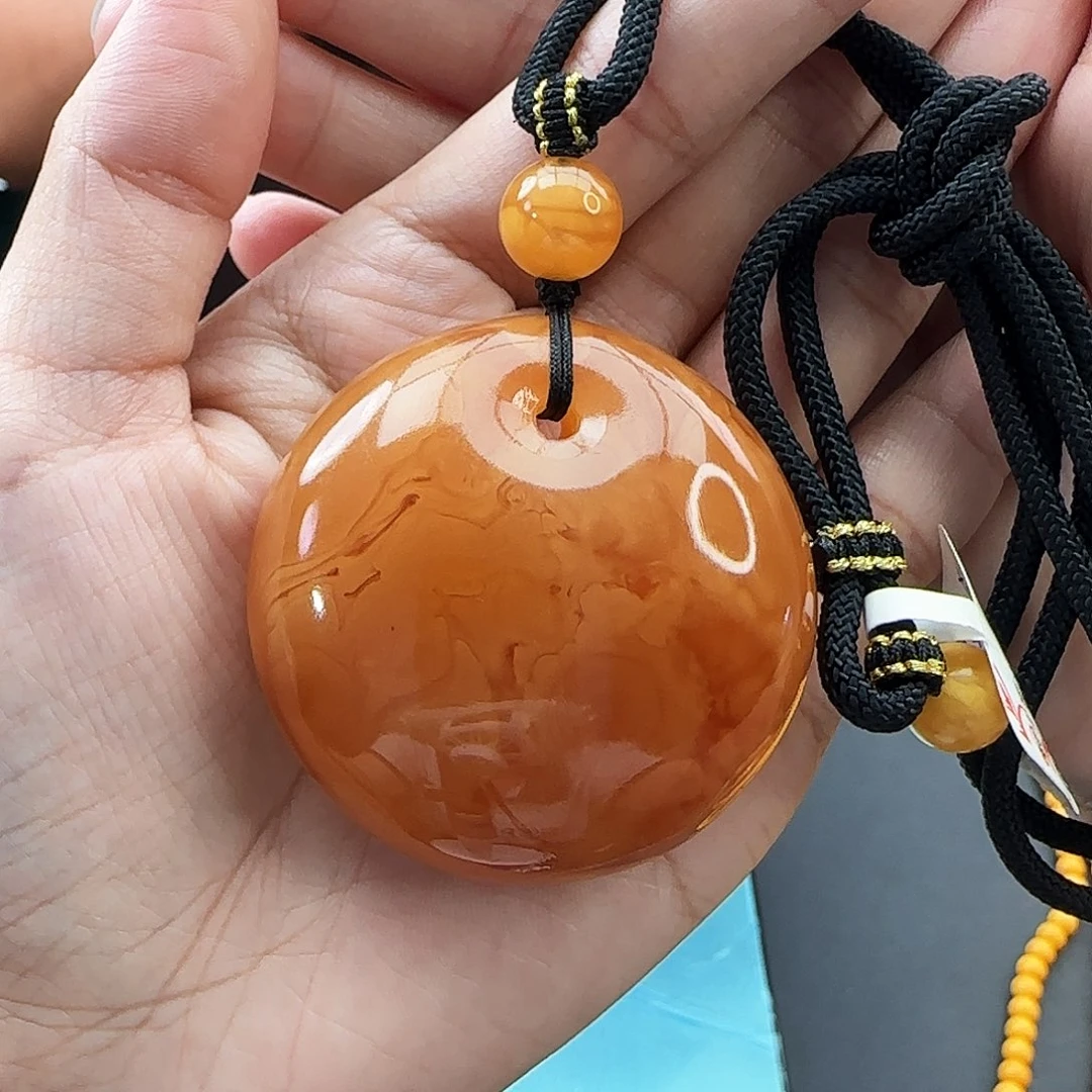 琥珀颈饰未镶嵌吊坠