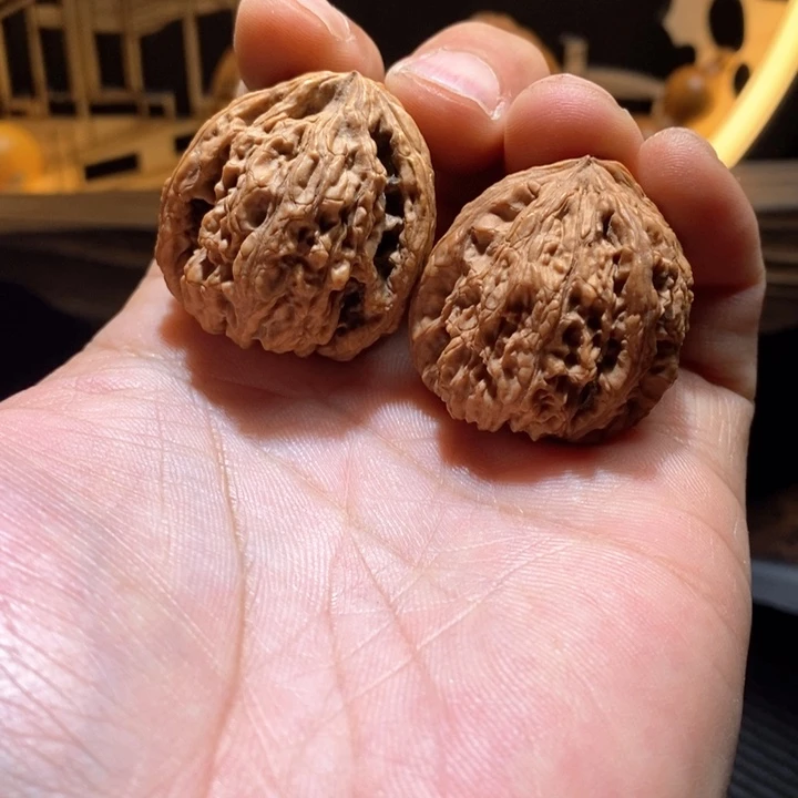 文玩核桃把件永*33三棱