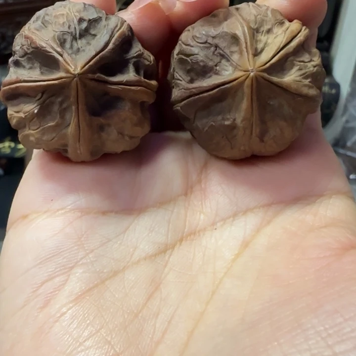 吊坠文玩核桃五福临门有沙眼