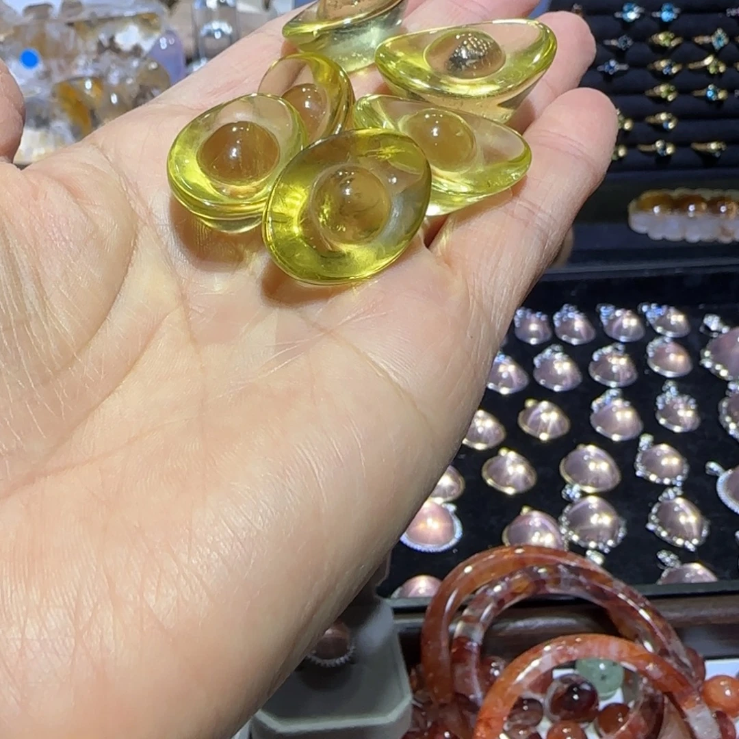 水晶未镶嵌珠宝半成品