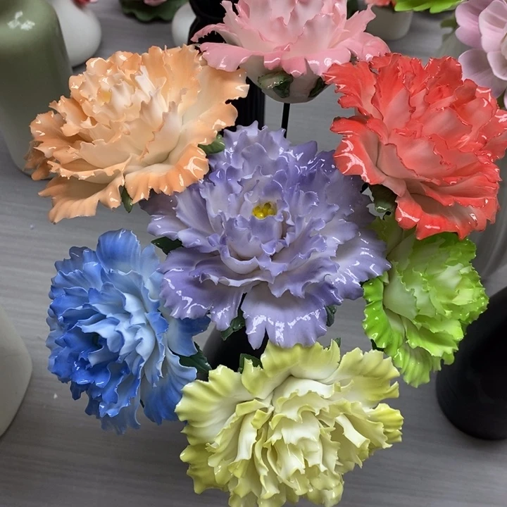 陶瓷陶瓷材料7朵组合