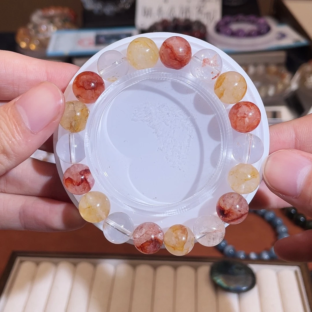 未镶嵌手链水晶胶花多宝11m