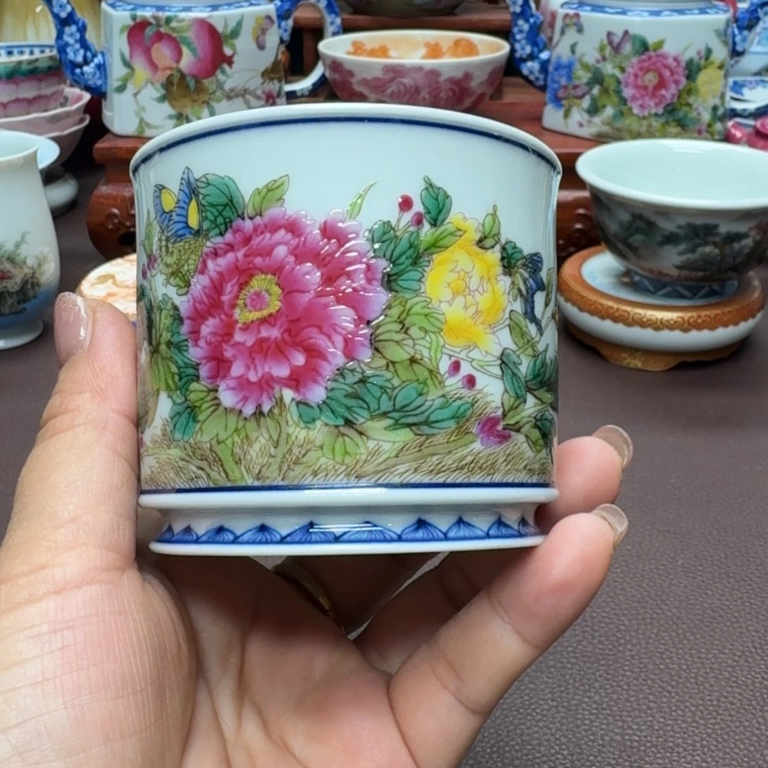 瓷片景德镇仿古手工制作精品展示