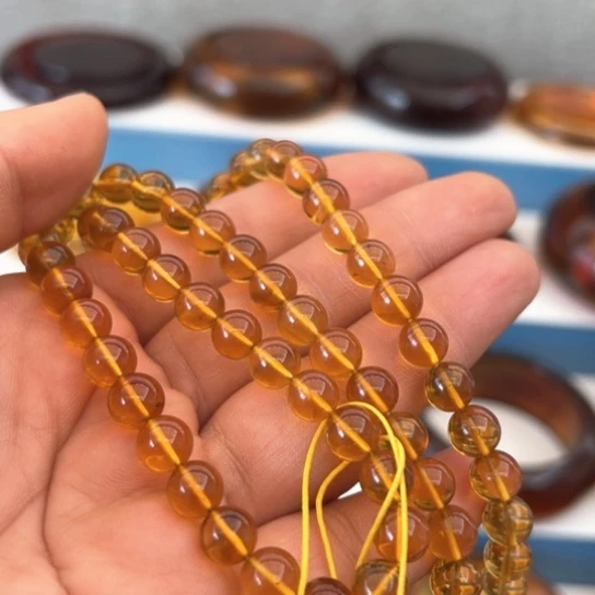 琥珀手镯未镶嵌冷*二
