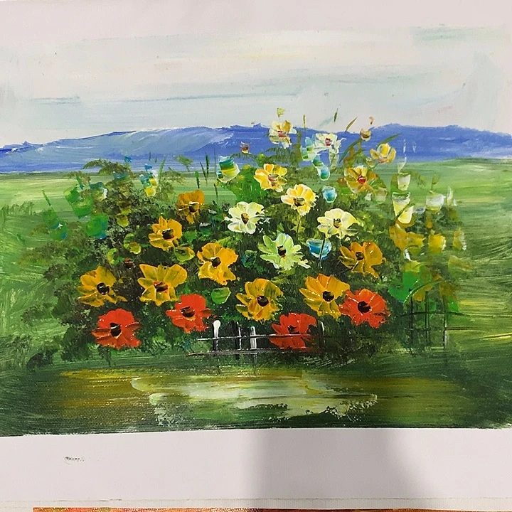 油画手绘油画还是计算机室呢
