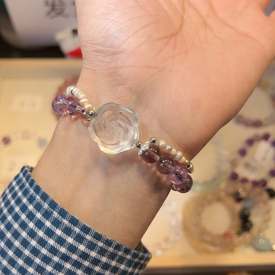 水晶手链未镶嵌紫