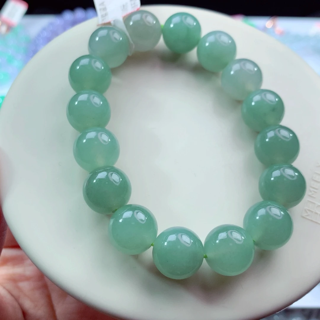 翡翠未镶嵌手链卡12.7