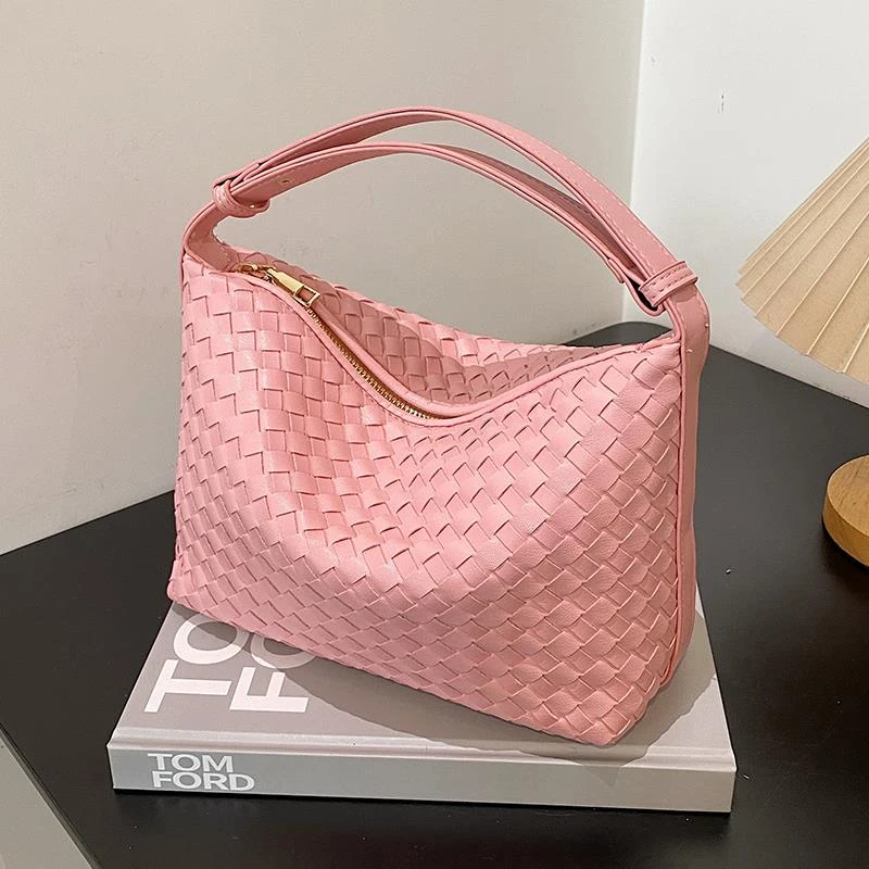 范哲萨手拎时尚编织大容量包包女2025夏季简约休闲小方包韩版小众