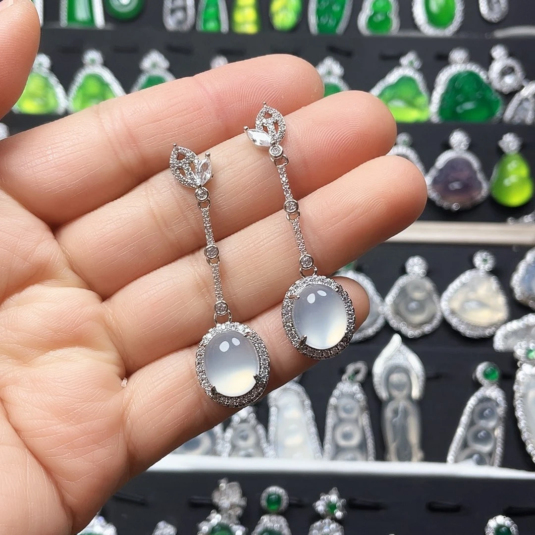 玛瑙/玉髓耳钉合金