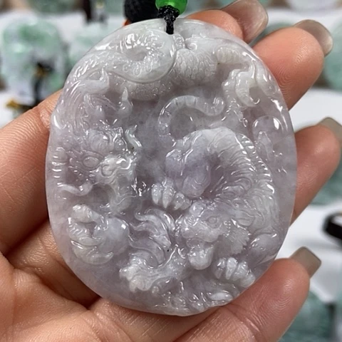 翡翠颈饰未镶嵌下山虎福利