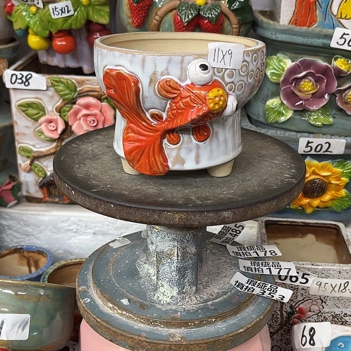 粗陶材质多肉花盆