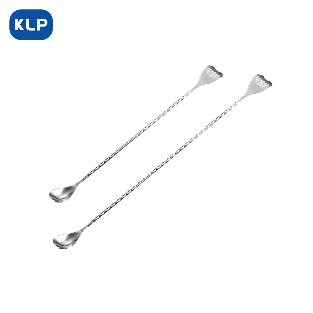 KLP搅拌勺搅拌棒长柄奶茶过滤调味搅棒加厚两用商品调酒工具包装