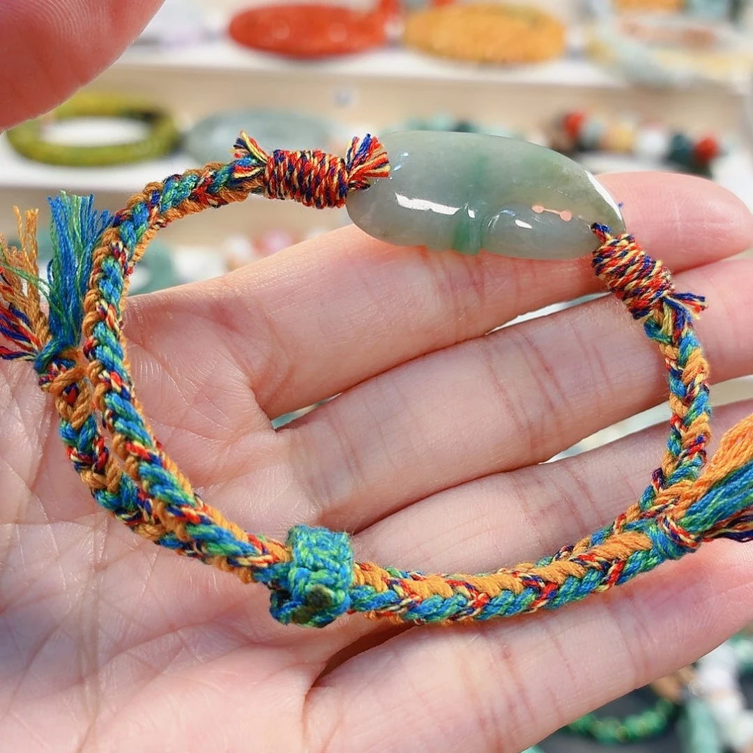 翡翠未镶嵌手链手串