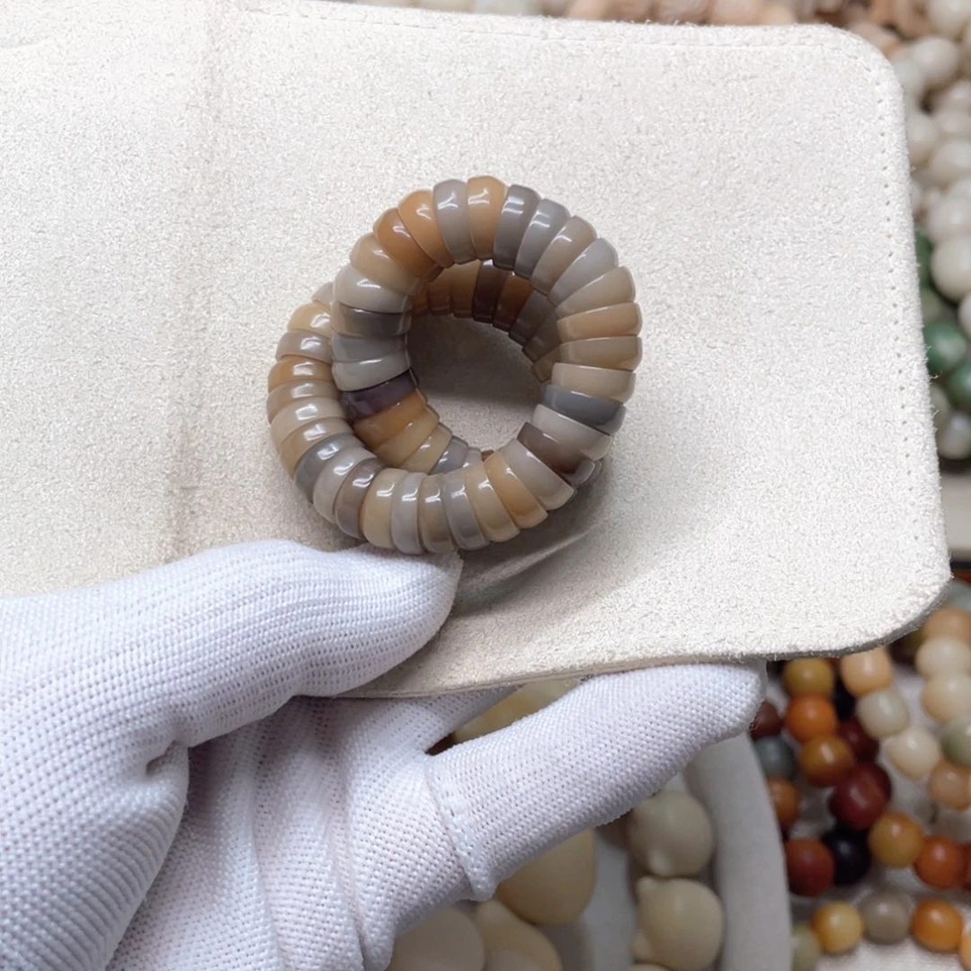 菩提根/象牙果吊坠水磨碗863