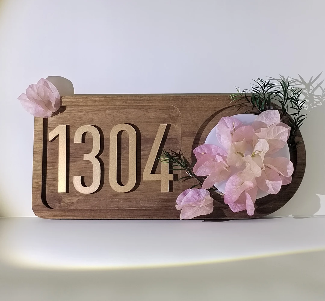 复古氛围夜灯门牌号家用别墅民宿入户装饰可定制