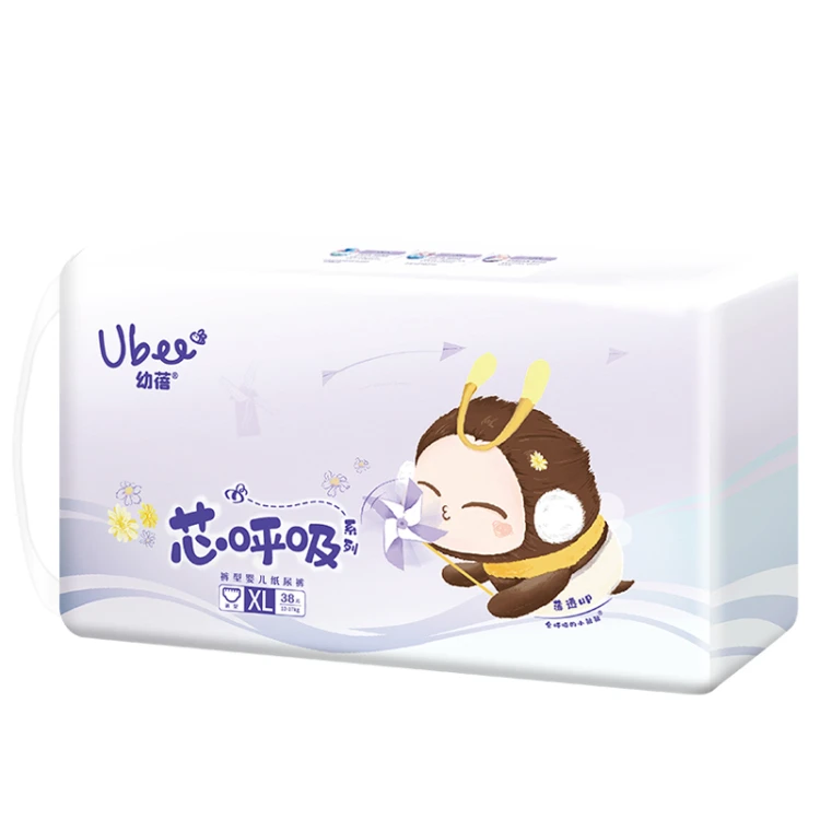 幼蓓（纸防尿）--芯呼吸系列裤型婴儿纸尿裤XL码38片/包