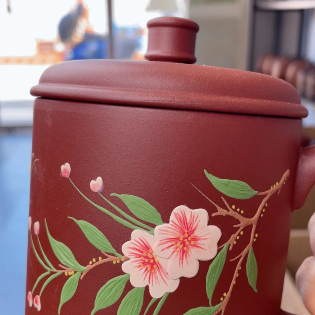 【闪购商品】茶杯紫砂宜兴原矿紫砂盖杯微瑕