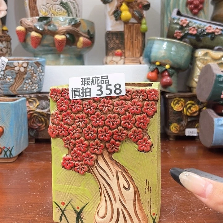 红陶粗陶花盆粗陶花盆瑕疵358