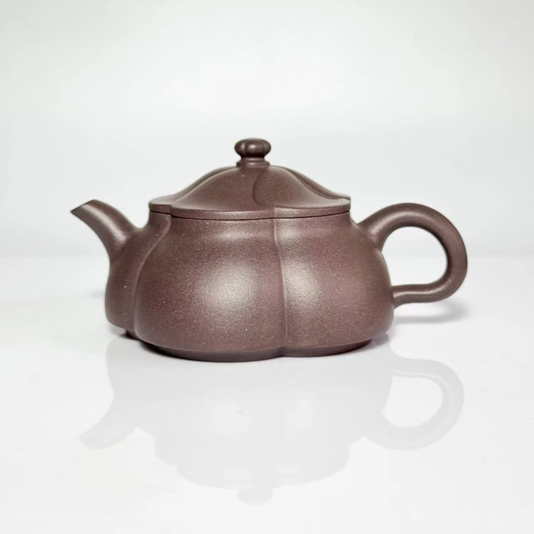 五瓣梅 紫泥 150cc 倪文超制紫砂壶 836