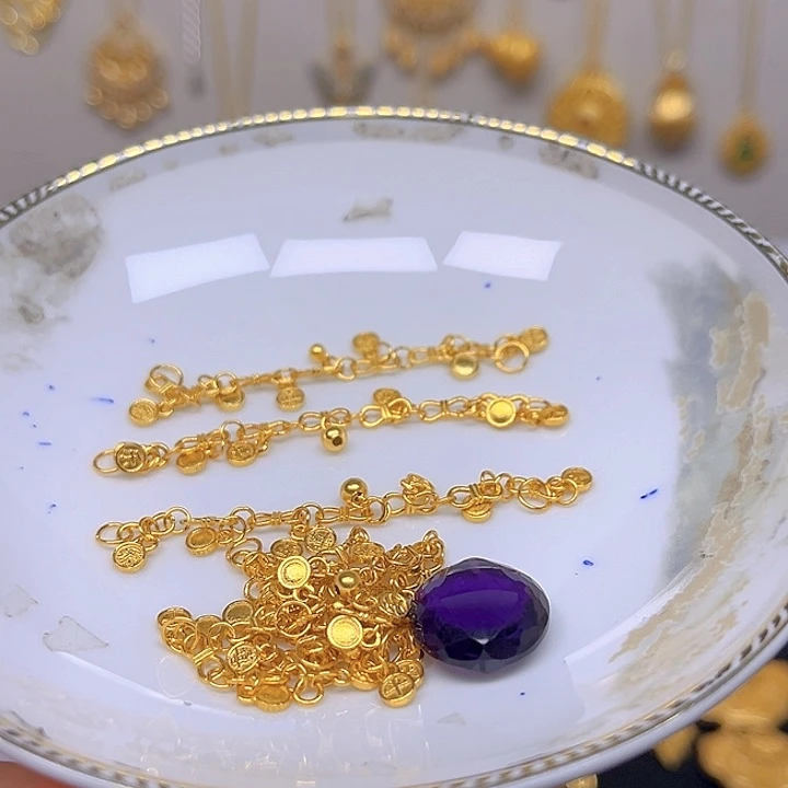 紫晶颈饰银S925镶嵌紫晶925镶嵌210