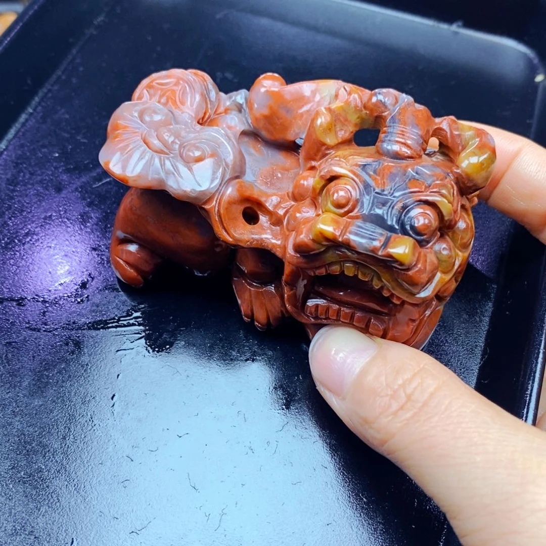 石英质玉（黄龙玉）未镶嵌吊坠(不含链)