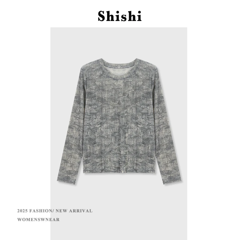 【SW】长袖T恤女夏季薄款时尚百搭休闲洋气长袖防晒上衣YS-0367