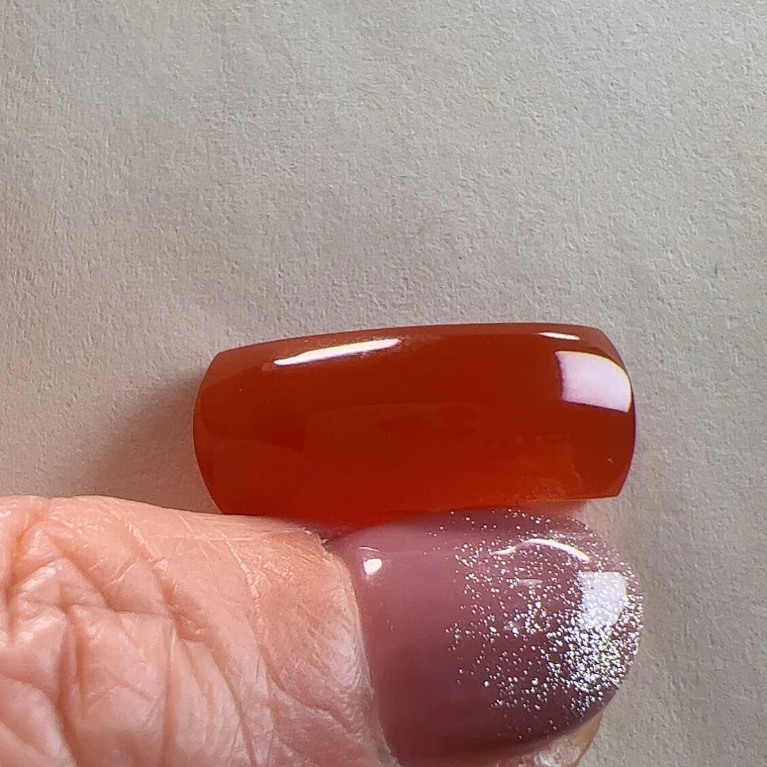 南红玛瑙冰红戒面未镶嵌