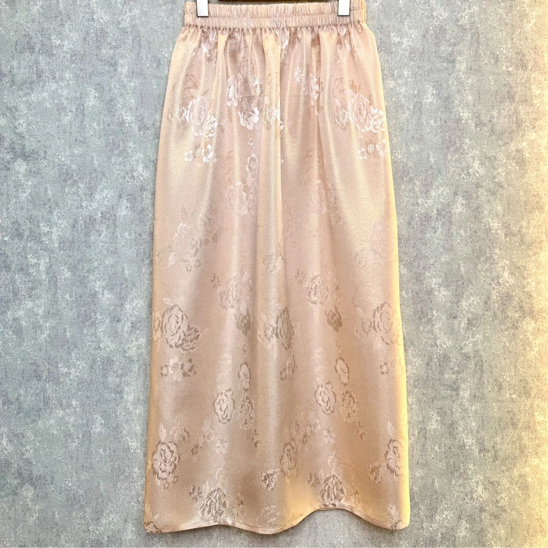 金通正绢 芍药花 桑蚕丝织金提花半身裙 现货现发 分大小码