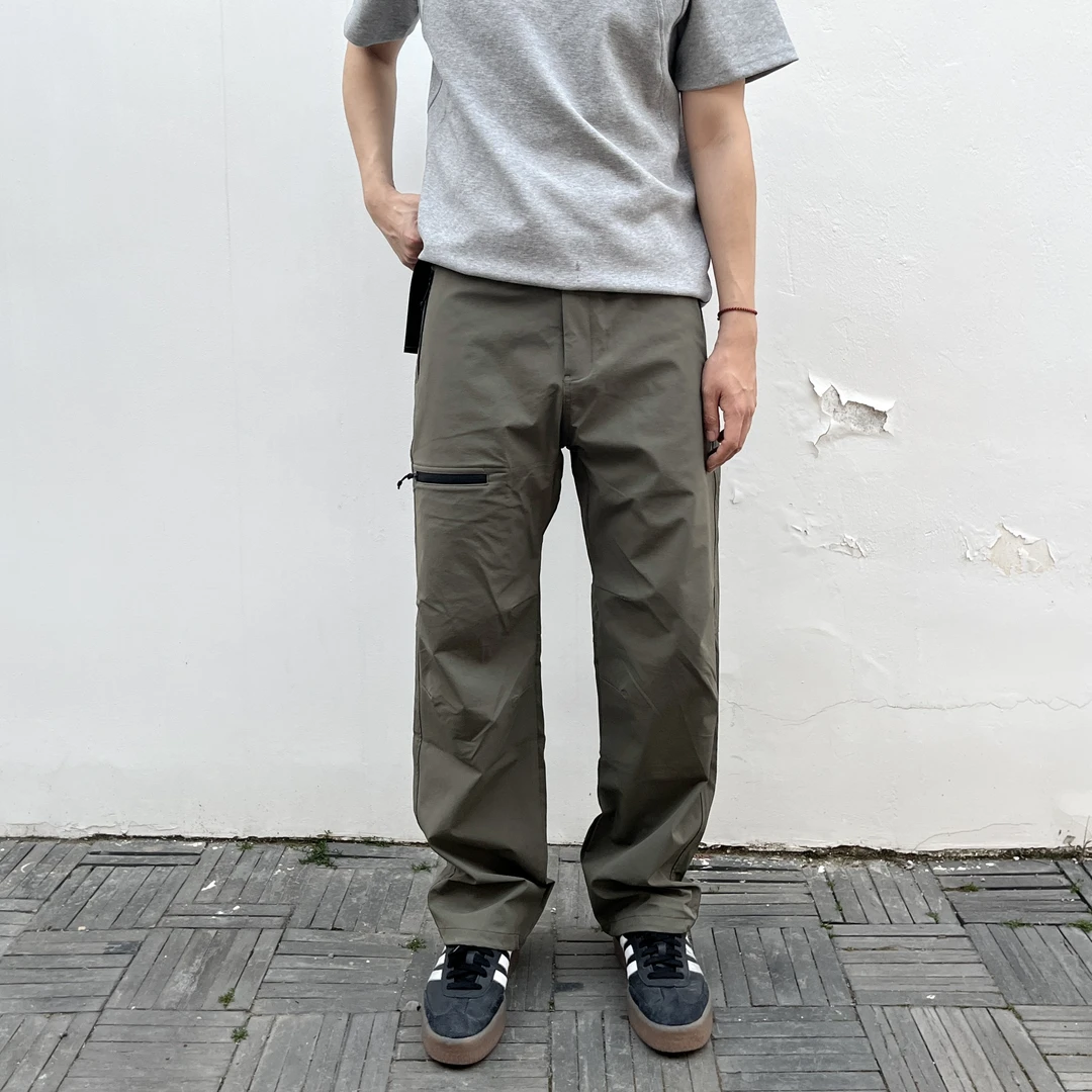 HR54 春夏轻薄凉感美式户外立体剪裁直筒冲锋裤