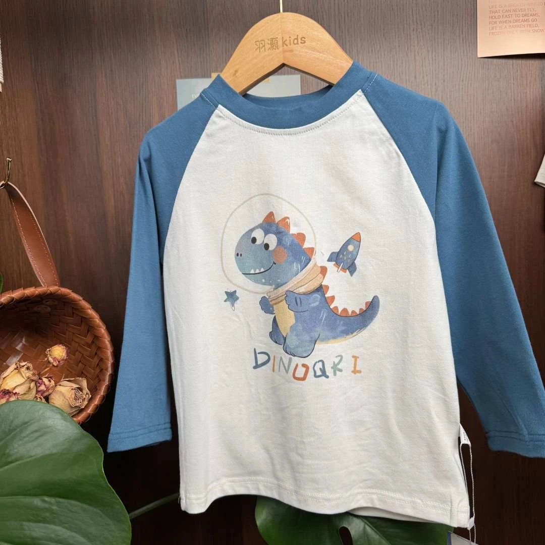 【羽灏】长袖纯棉玩转色彩系列女童卡通打底衫儿童宝宝童装春秋秋季