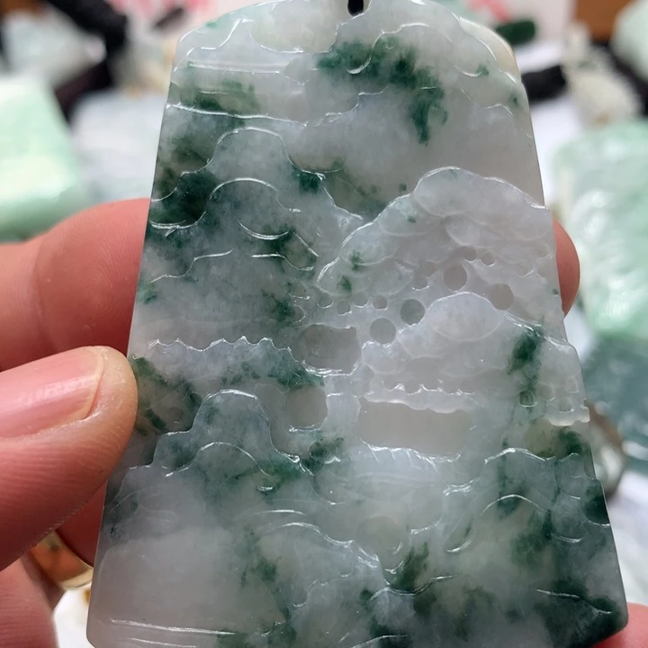 颈饰未镶嵌翡翠保真天然a货翡翠