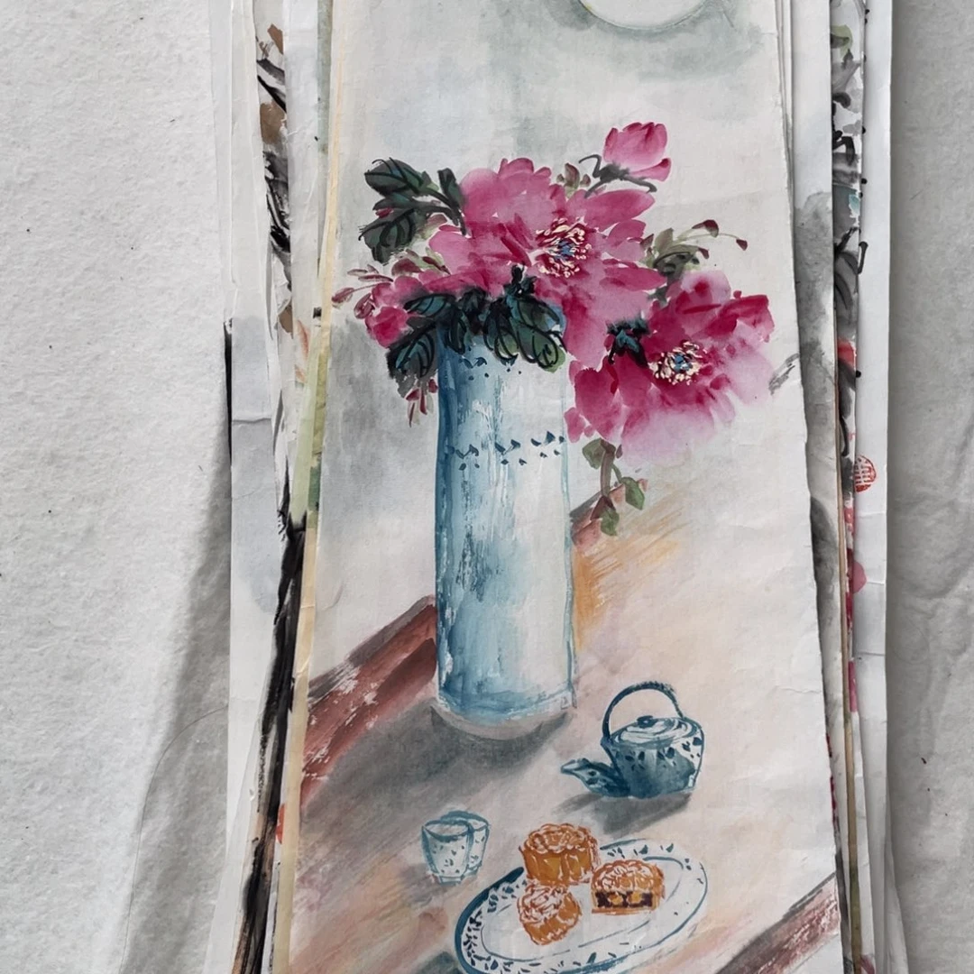 国画高庆丽老师绘画