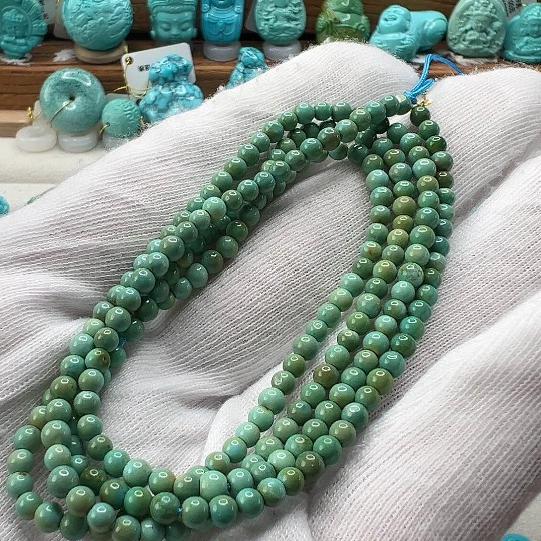 绿松石米珠串 未镶嵌
