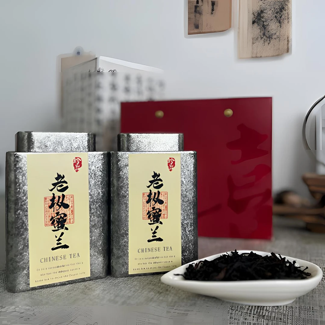 凤凰单丛茶潮州高山岭头白叶老枞蜜兰香新春炭焙单丛茶罐装乌龙茶