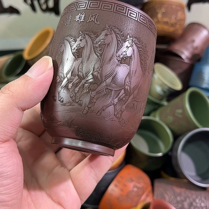 茶杯紫砂全手工紫砂主人杯