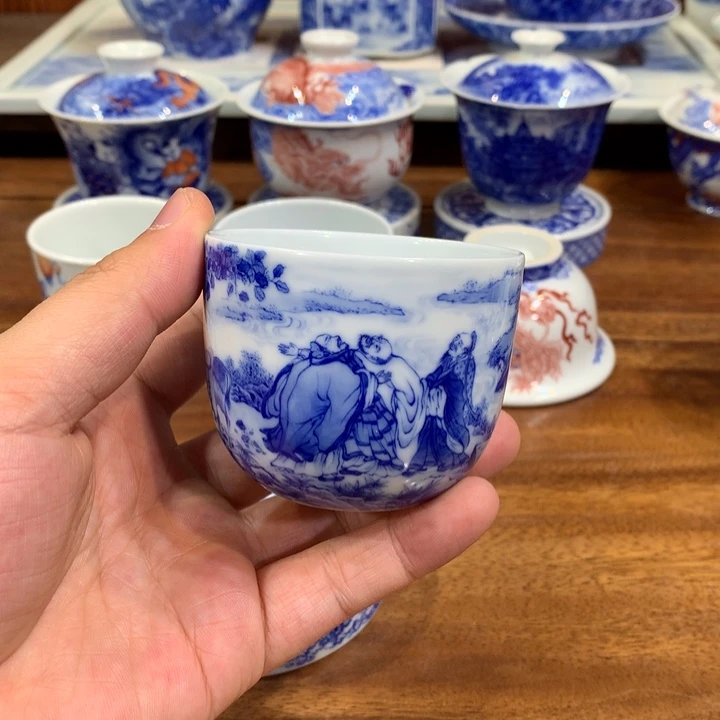 晓竹窑 虎溪三笑图