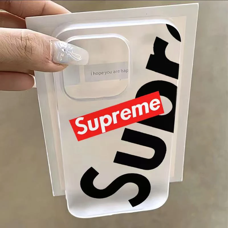 潮流super适用iPhone17promax手机壳苹果16/15简约14磨砂13防摔套