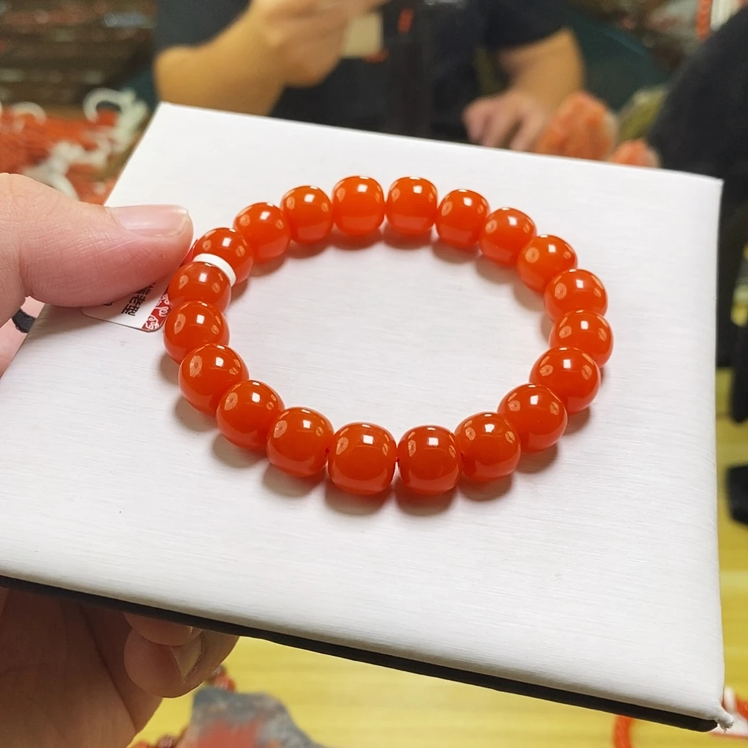 南红玛瑙未镶嵌手链