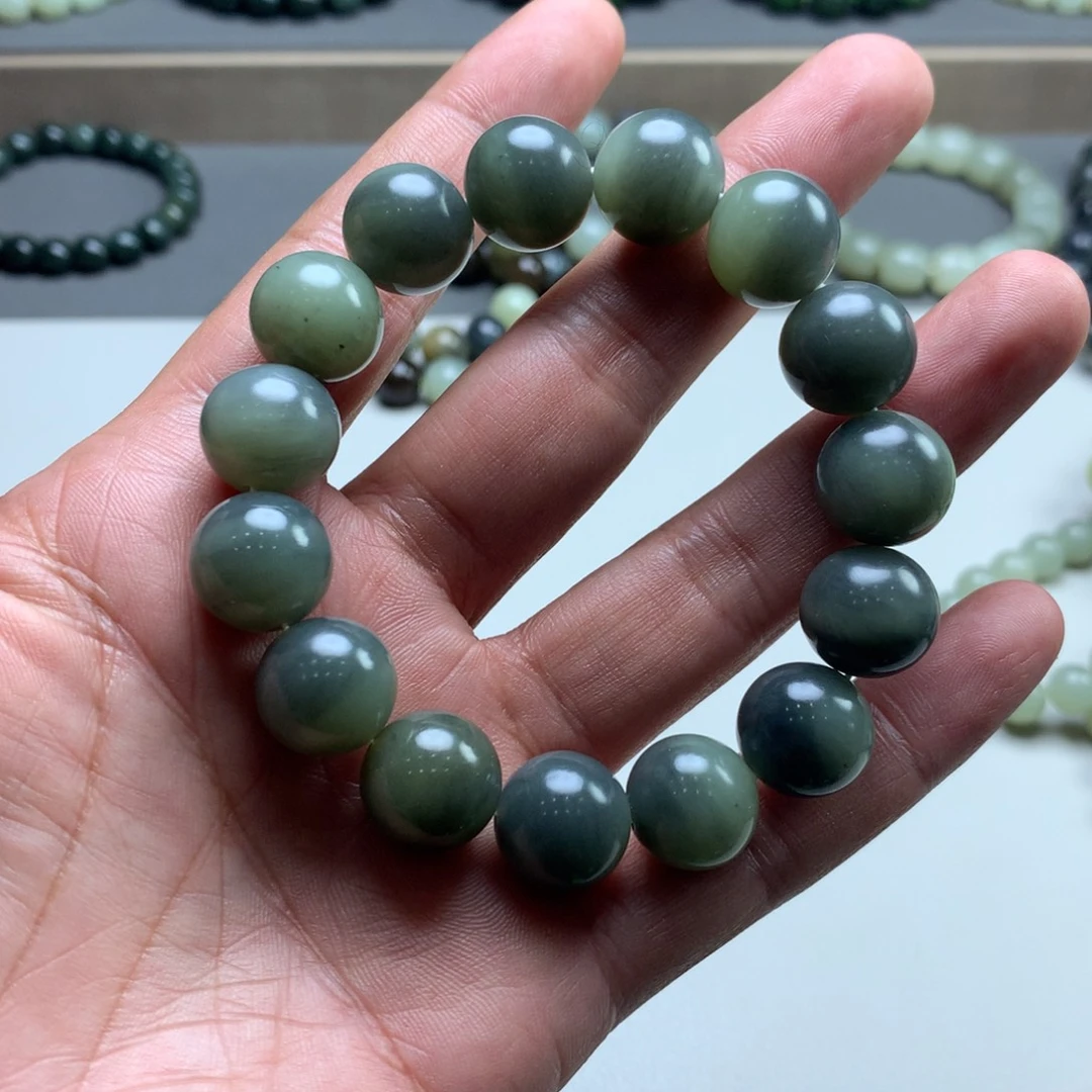 和田玉未镶嵌手链