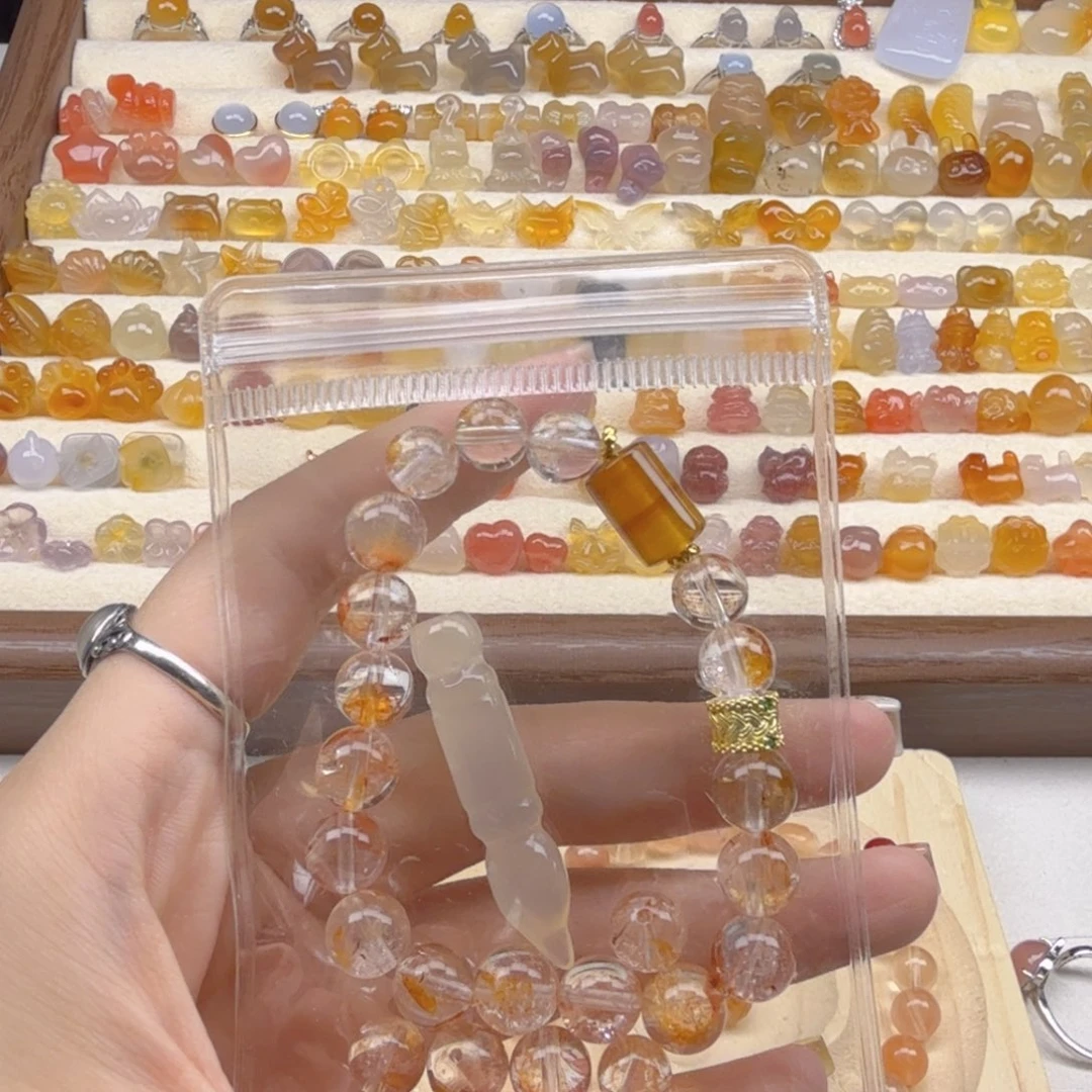 玛瑙/玉髓合金颈饰