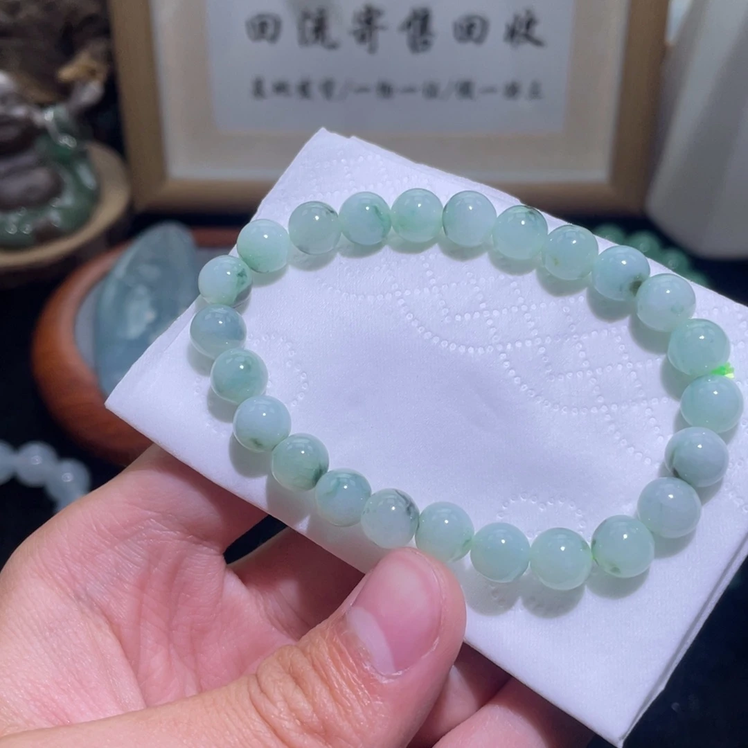 翡翠未镶嵌颈饰手串