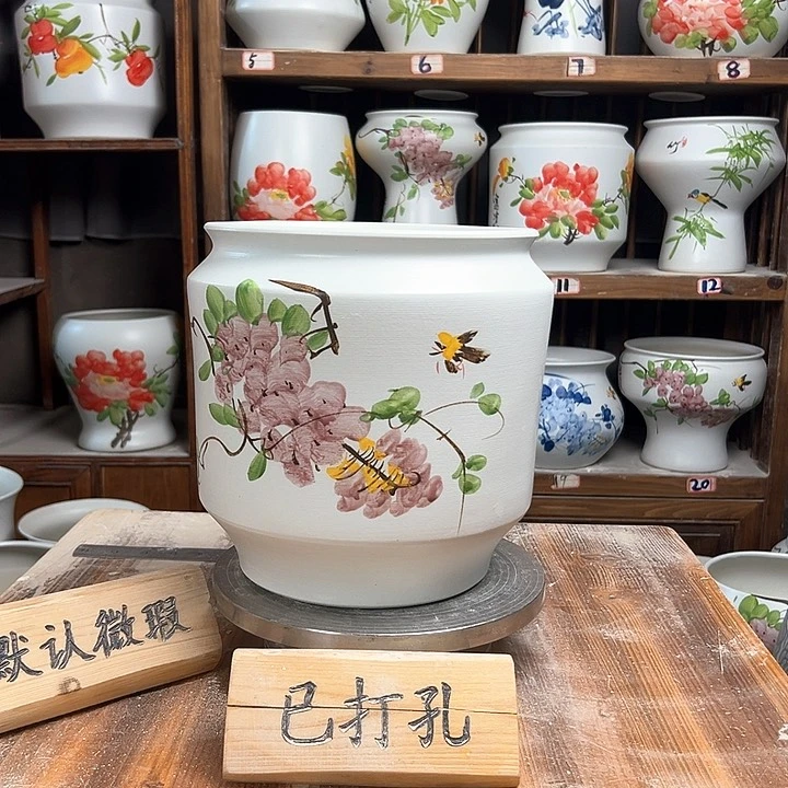 摆件电饭煲紫藤新款新款陶瓷