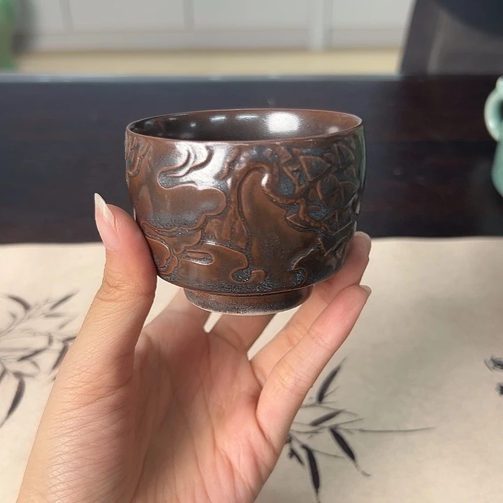 龙泉云间青瓷小米茶器