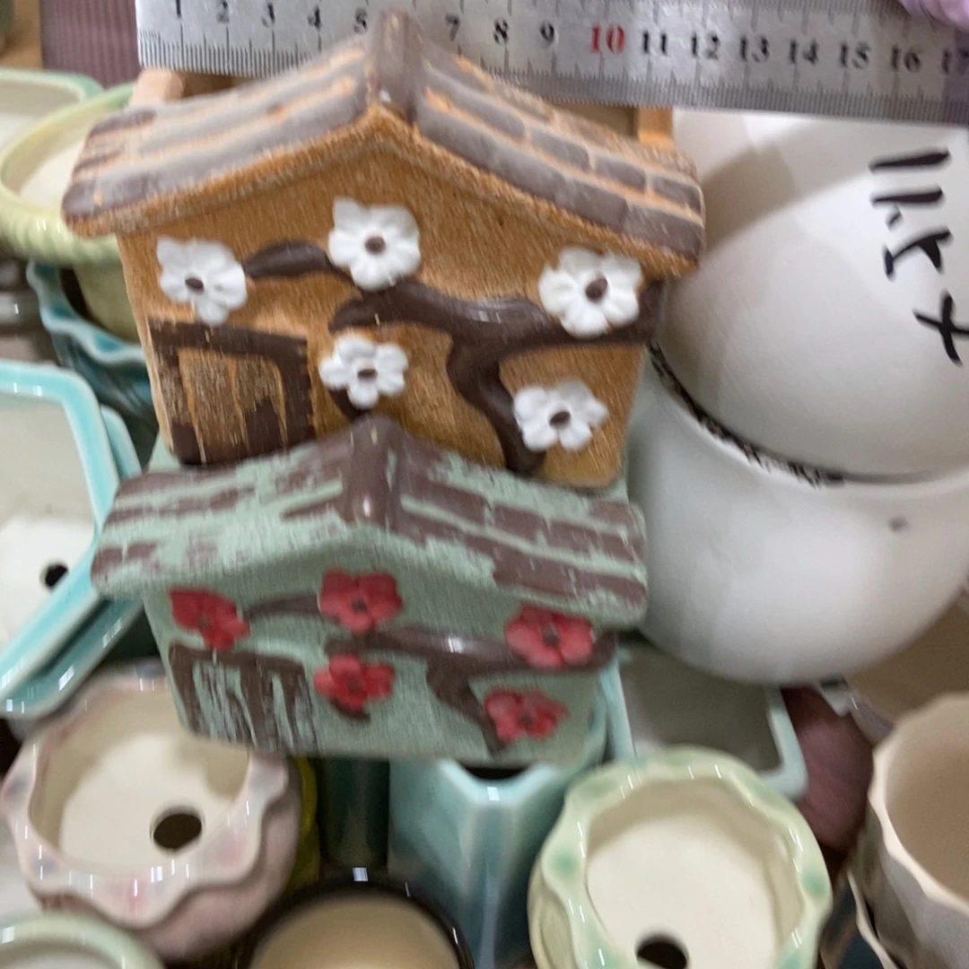 红陶高温陶瓷花盆