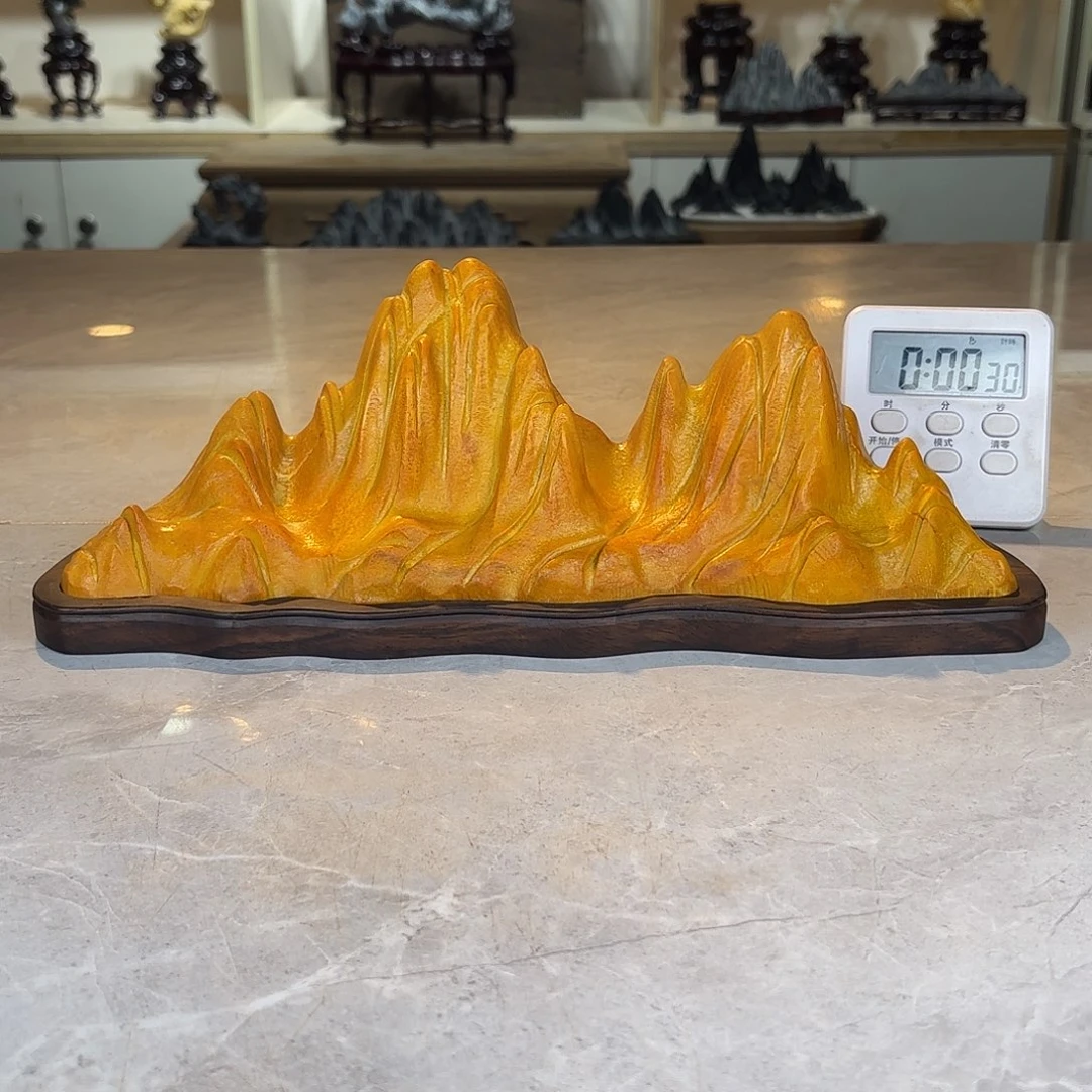 月***亮灵璧石手工雕刻奇石摆件