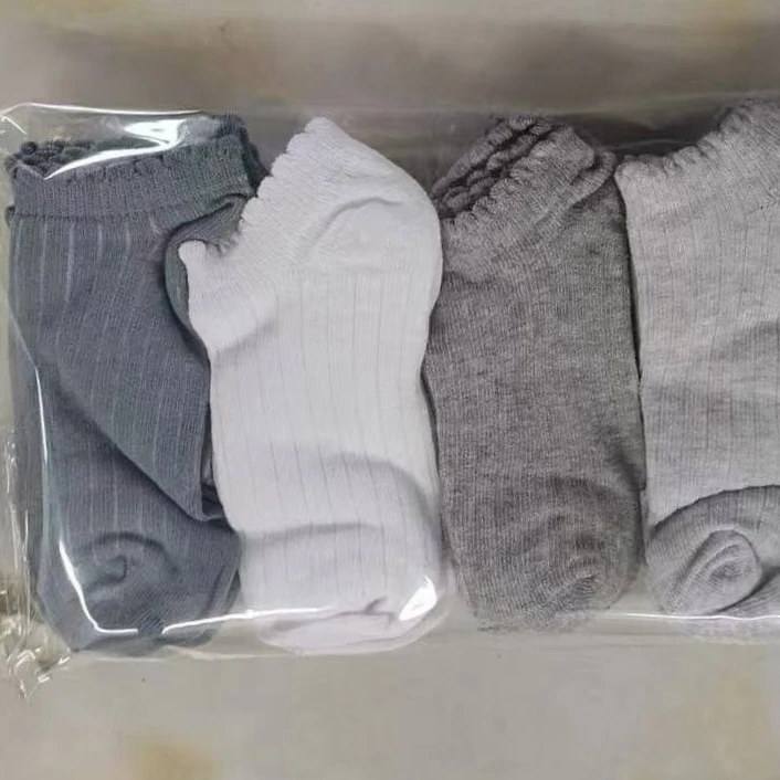 特价福利！双针纯棉男女童船袜10双（5-8岁）