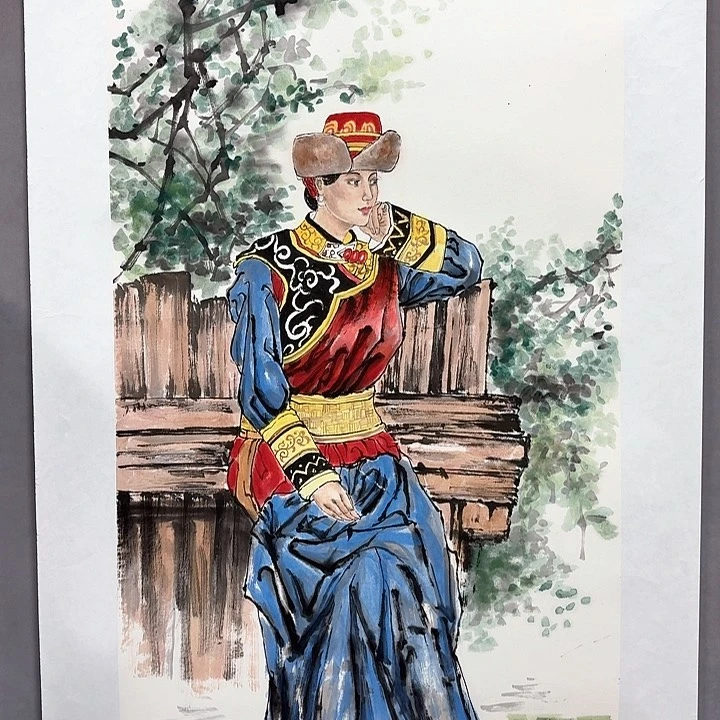 国画亲笔手绘放心去藏