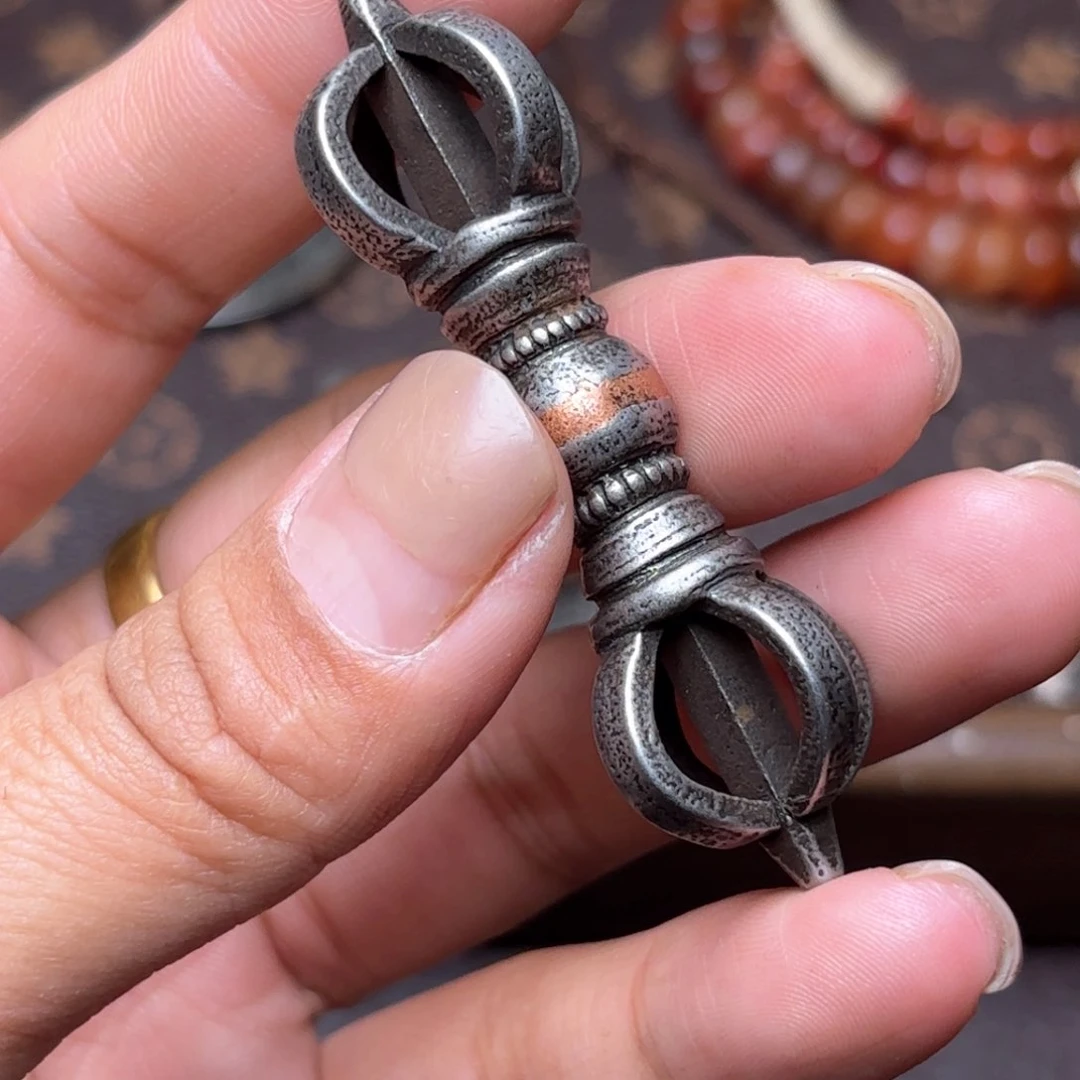 铜星月菩提吊坠项链